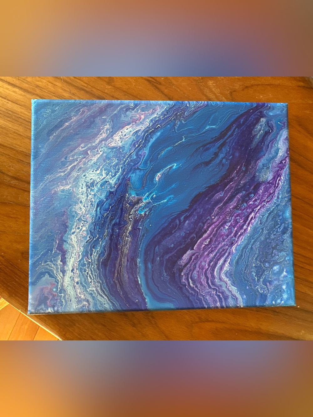 Abstract Blue & Purple Home Art Canvas